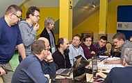 Polski: Zlot Zimowy 2018 - sesja strategiczna. English: Strategic session during Winter Wikimedia Polska meetup.