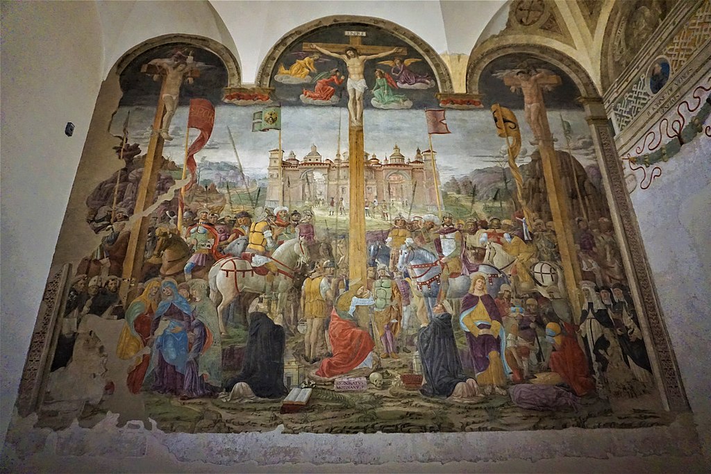 "Crucifixion" by Giovanni Donato da Montorfano