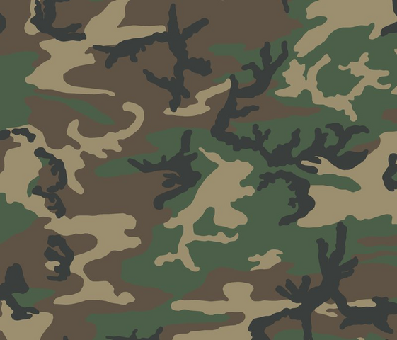 Woodland Camouflage Pattern Stencil