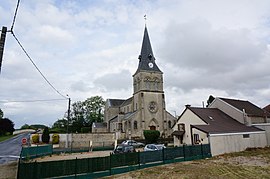 The church in Aulnay-sur-Marne
