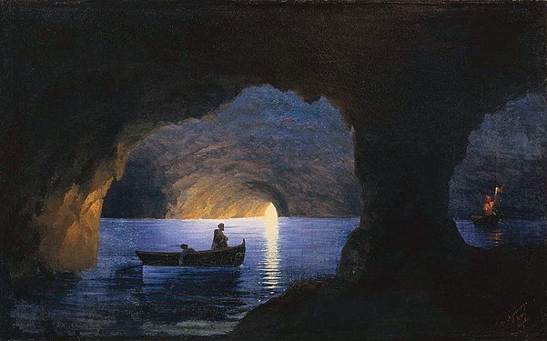 Azure Grotto, Naples (1841)