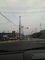 常滑市にある国道247号の『かじま台』という交差点。南知多方面から撮影。住宅地『かじま台』への入り口となっている。