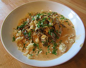 -2020-09-14 Beef stroganoff, Trimingham.JPG