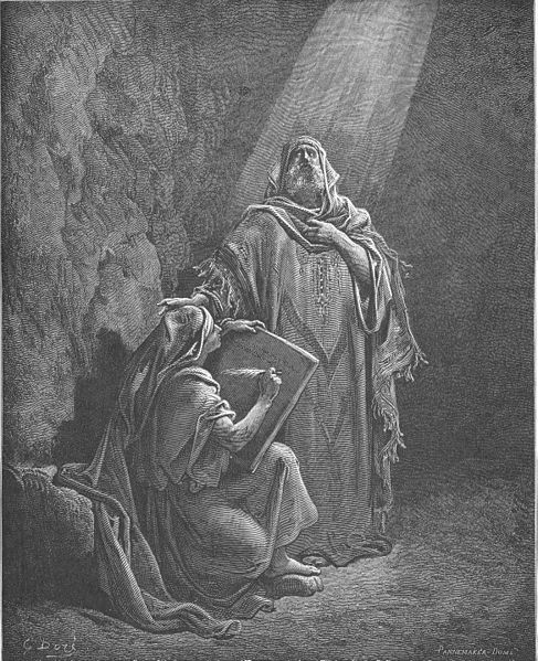 Baruch Writes Jeremiah's Prophecies (Gustave Doré)