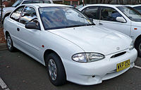 1998–2000 Hyundai Excel 3-door hatchback