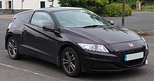 Honda CR-Z, the first sports coupe hybrid to come with a six-speed manual transmission 2014 Honda CR-Z Sport-T i-VTEC 1.5 Front.jpg