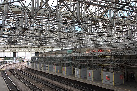Refurbishment of the train shed roof in 2016