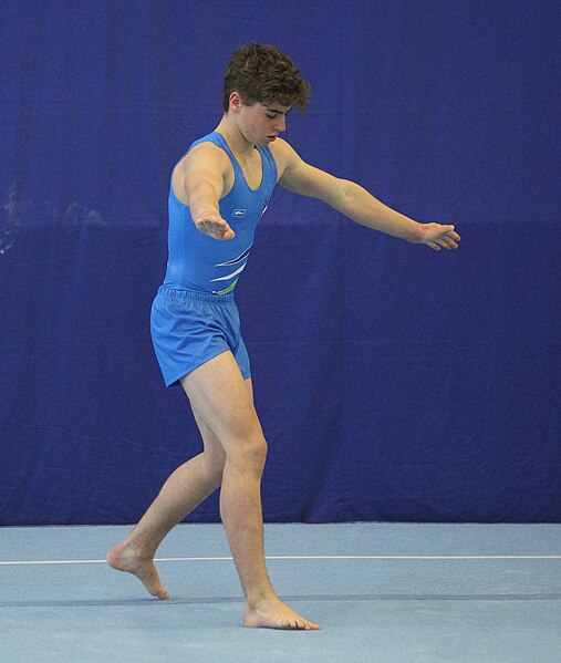 File:2019-05-25 Budapest Cup age group I all-around competition floor exercise (Martin Rulsch) 059.jpg