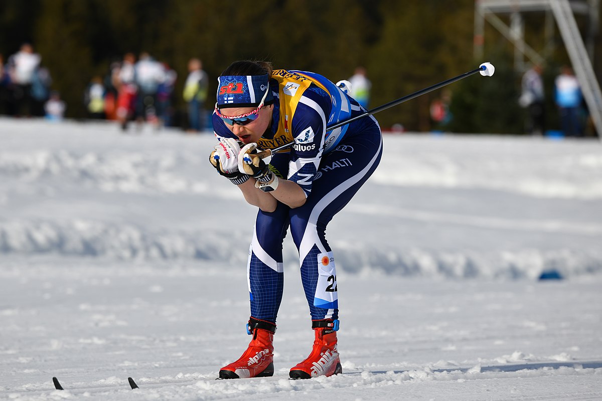 Finnish Cross Country Skier Frozen