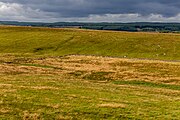 A view of Housesteads Roman Fort along Hadrian's Wall in the United Kingdom.