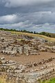 A view of Housesteads Roman Fort along Hadrian's Wall in the United Kingdom.