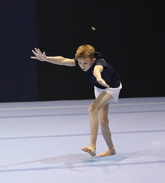 File:2022-11-19 MAG all-around competition warm-up Floor exercise at Jan Gajdoš Memorial 2022 (Martin Rulsch) 097.jpg