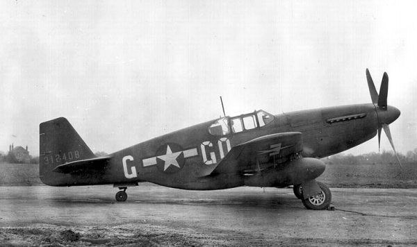 North American P-51B-1-NA Mustang Serial 43-12408 of the 355th Fighter Squadron