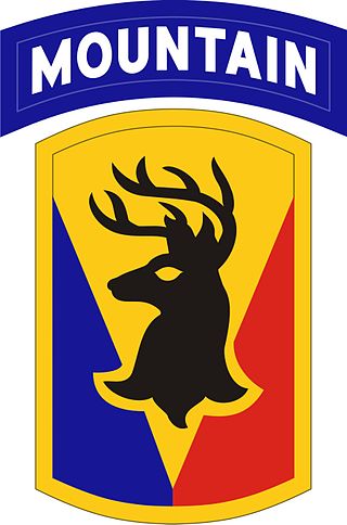 <span class="mw-page-title-main">86th Infantry Brigade Combat Team</span> US Army National Guard light infantry brigade