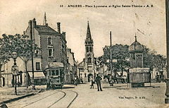 ANGERS - Place Lyonnaise et Eglise Sainte-Thérèse