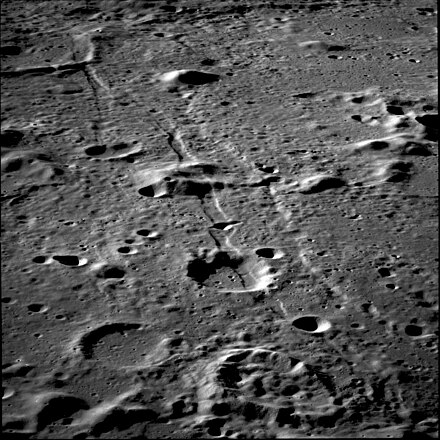 Apollo 11 image of Rimae Gutenberg, facing southeast. AS11-42-6313.jpg