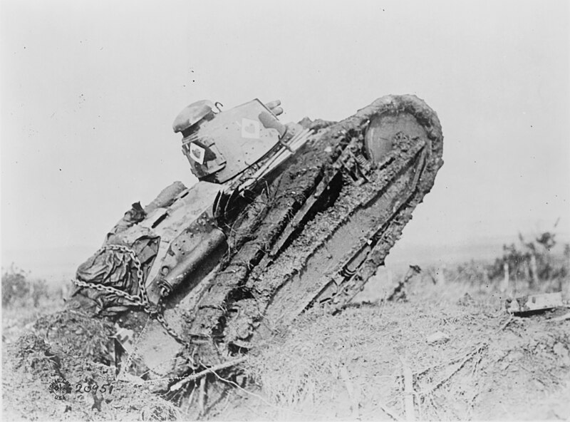 File:A French World War I Renault FT-17 tank, ditching.jpg