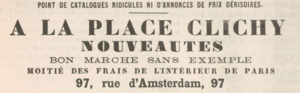 Миниатюра для Файл:A La Place Clichy Adv dec 1867.png