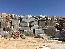 This is a pile of marble waste in Aliveri. Aliveri marble waste (1).jpg