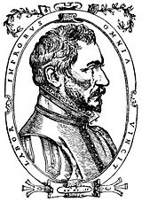 Ambroise Pare (c. 1510-1590), father of modern military surgery. Ambroise Pare 1573.jpg