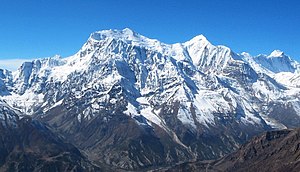 Annapurna III od północnego wschodu