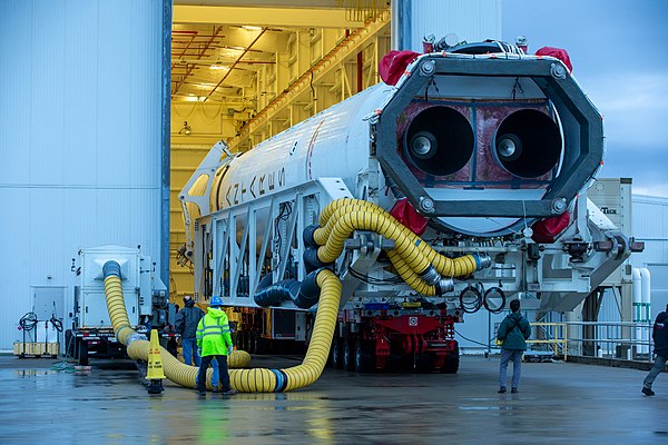 Rear exhaust section of the rocket