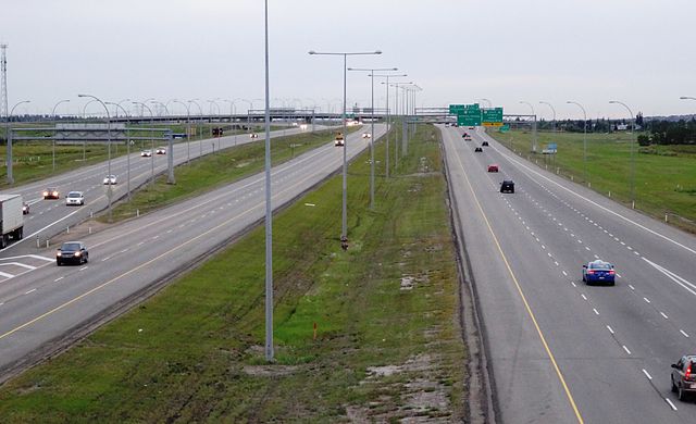 The Anthony Henday Drive ring road in Edmonton