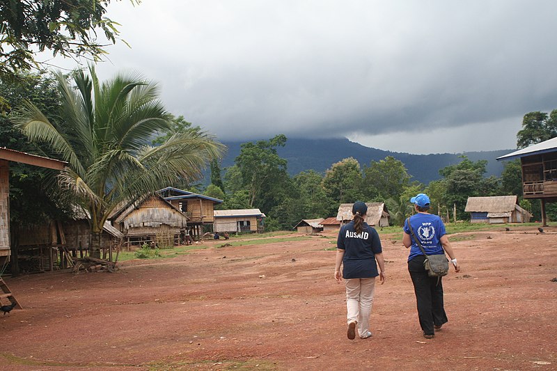 File:AusAID and WFP visit Ban Pachoukapa village where AusAID supports a WFP school feeding program, Laos, 2011. Photo- Claire McGeechan, AusAID (10667497816).jpg