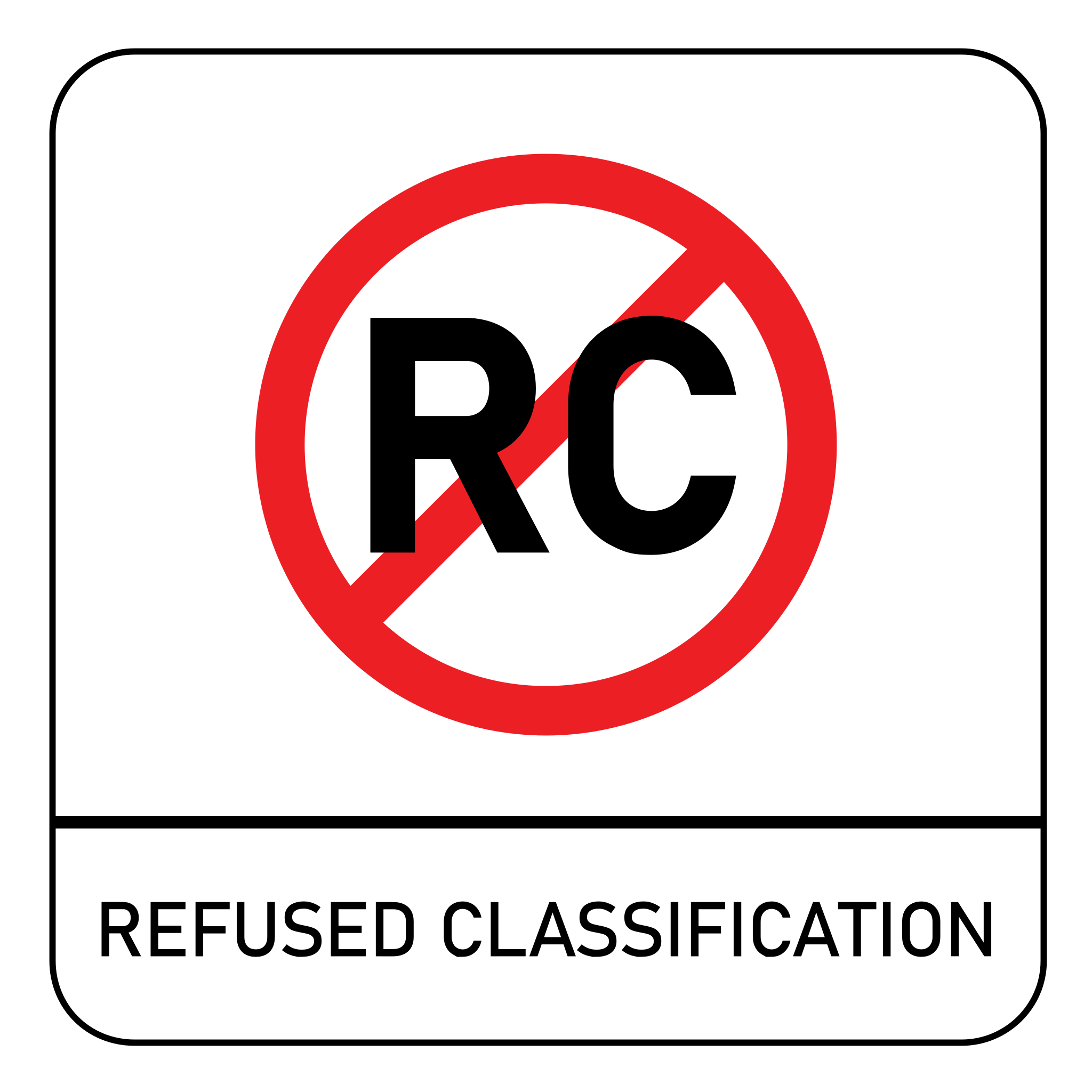 polet hellige Den sandsynlige File:Australian Classification Refused Classification (RC).svg - Wikipedia