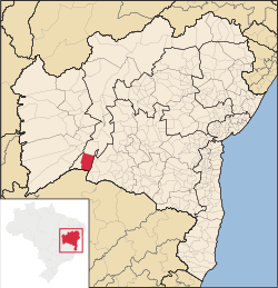 Location of Carinhanha in Bahia