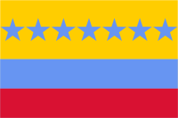  Bandera de 1817. (Proporción 2:1:1).