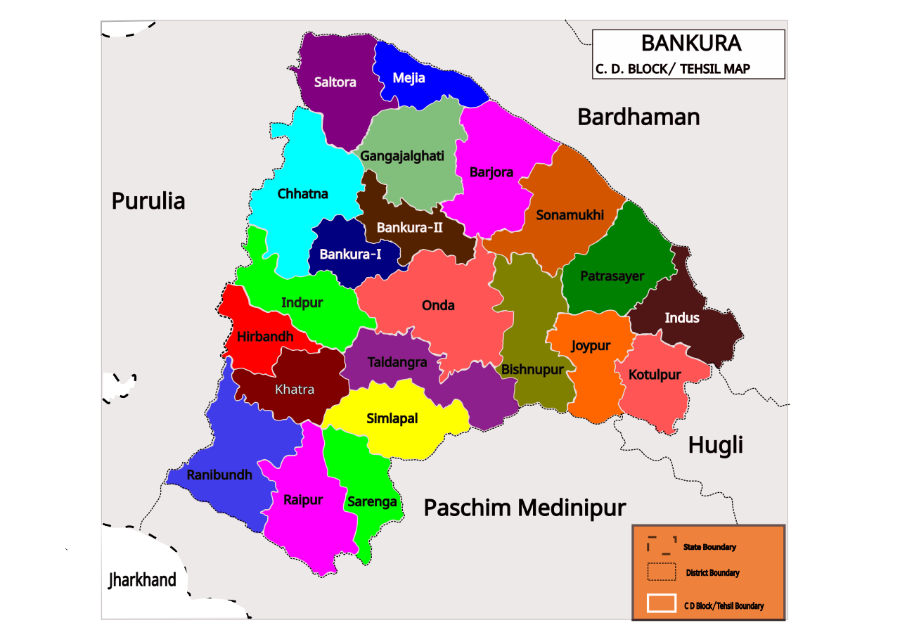 Block Map Of Bankura District File:bankura Tehsil Map-En.svg - Wikimedia Commons