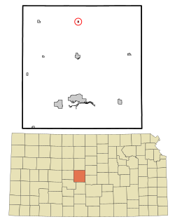 Location of Susank, Kansas