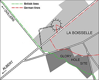 <span class="mw-page-title-main">L'îlot de La Boisselle</span> Site known as Glory Hole to British soldiers during World War I