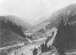 Bau der Hoellentalbahn um 1885 1
