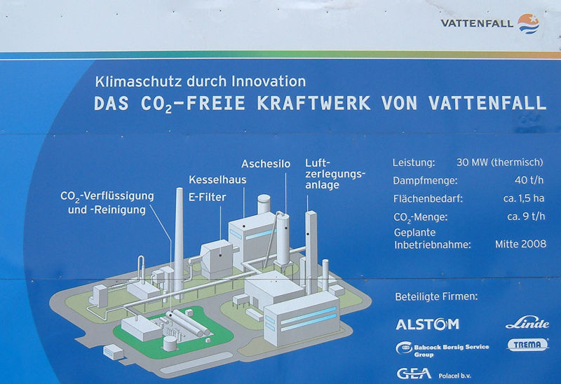 File:Baustellenschild CO²-Freies Vattenfall Kraftwerk in Schwarze Pumpe.jpg