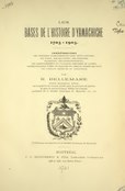 Bellemare - Les bases de l'histoire d'Yamachiche 1703-1903, 1901.djvu