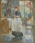 Dans la salle à manger, Morisot