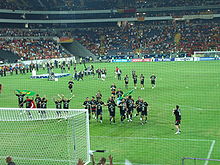 Beşiktaş feiert den Supercup 2006 in der Commerzbank-Arena