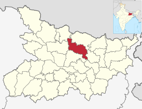 Positionskarte des Distrikts Darbhanga
