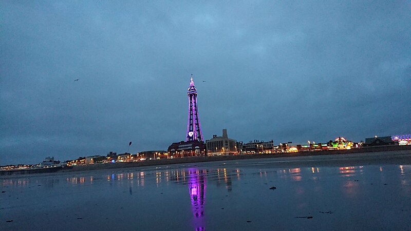 File:Blackpool and Beach Evening.jpg