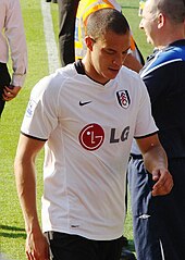 Zamora playing for Fulham in 2009 Bobby Zamora, Fulham.jpg