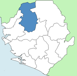 Bombalis läge i Sierra Leone.