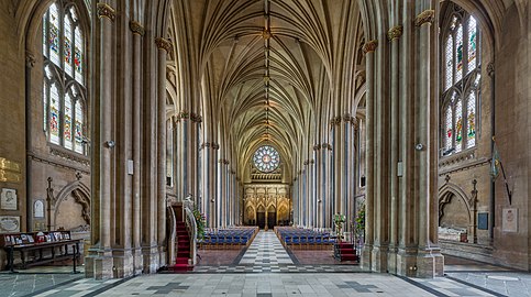 The nave looking west