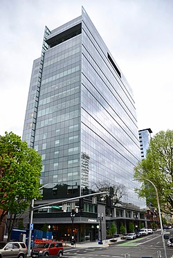 Broadway Tower in Portland Oregon from south (2019).jpg