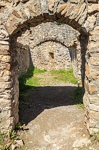 A room of the palas Eisenberg Castle Eisenberg Germany