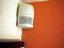 A passive infrared sensor used to detect motion Burglar alarm.JPG