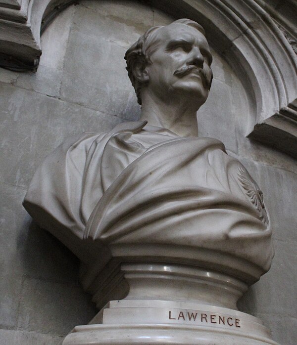 Bust of Lawrence in Westminster Abbey