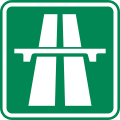 New design of traffic sign "Highway" (2016)