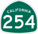 State Route 254 marker